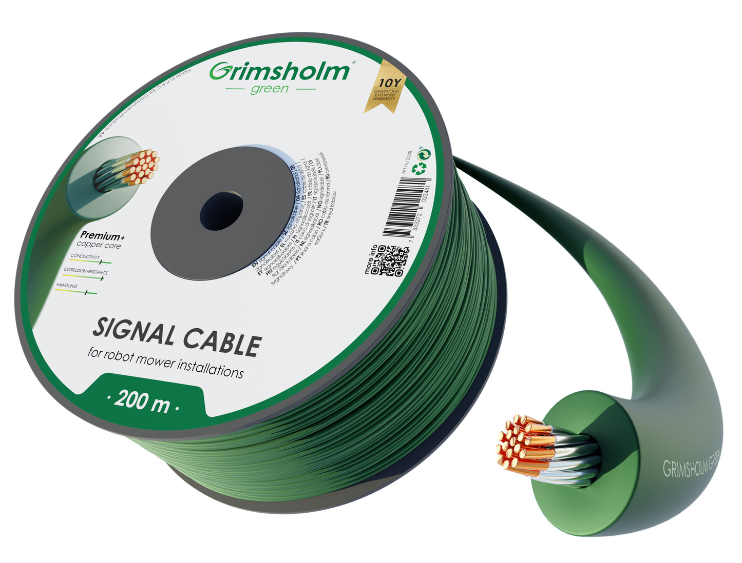 Begränsningskabel Premium Plus (kopparkärna), 200 m