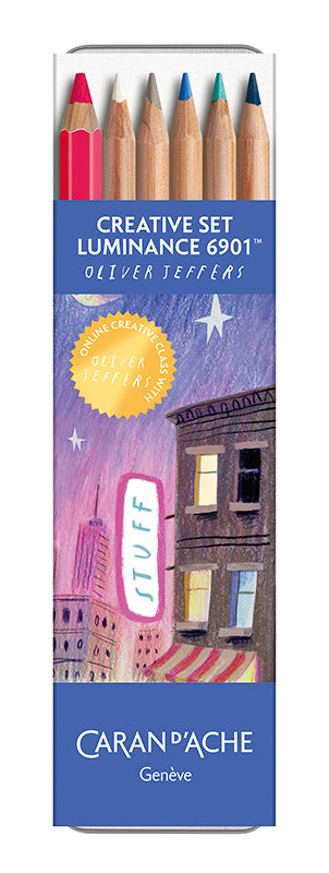 Färgpennset Caran d´Ache LIMITED Edt Oliver Jeffers creative set 10pcs
