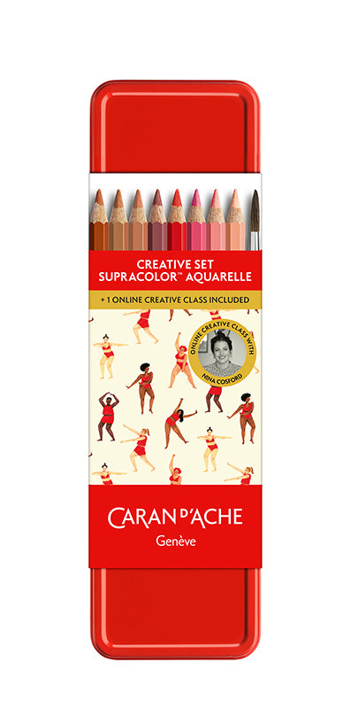 Caran ´d Ache Creative nomad set Nina Cosford ass. 12 pcs + 1 brush
