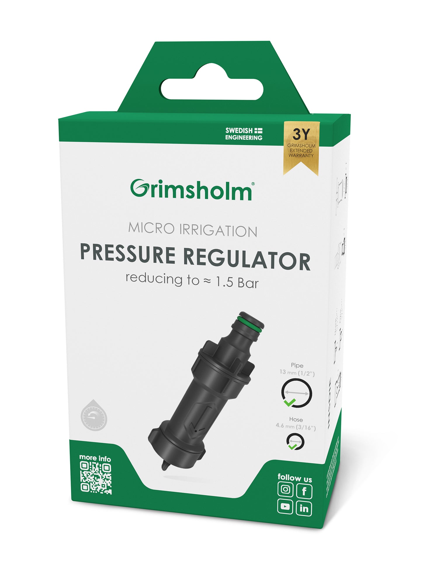 Tryckregulator 1.5 bar