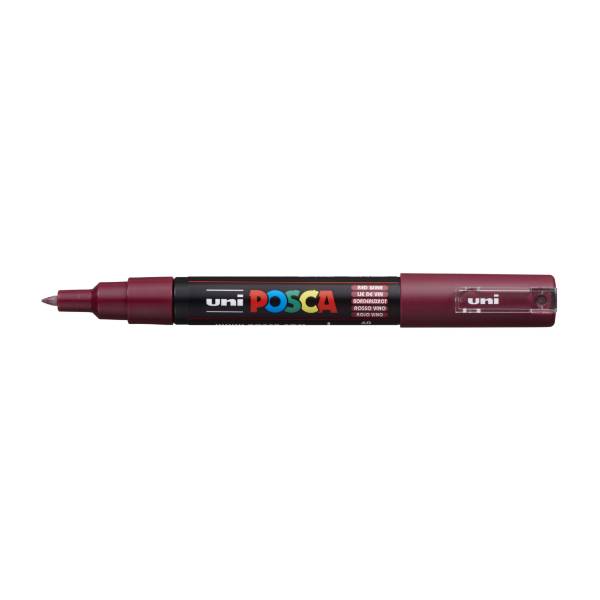 UNI POSCA Marker PC-1MC (0,7–1,0 mm) – 50 red wine