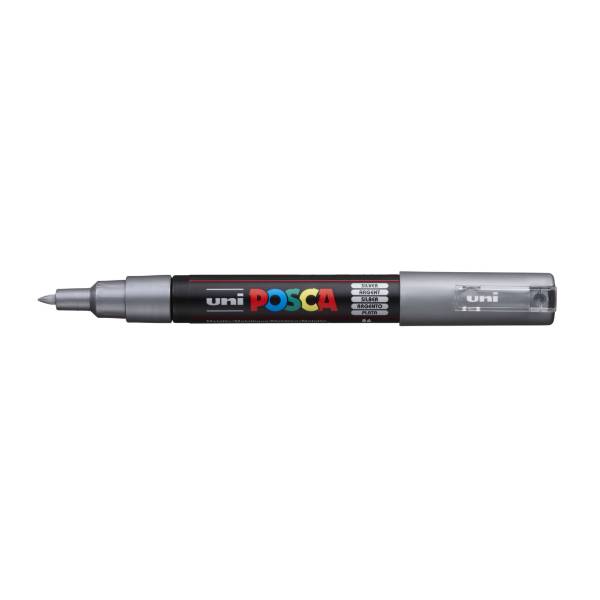 UNI POSCA Marker PC-1MC (0,7–1,0 mm) – 805 silver