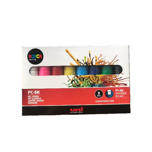POSCA PC-8K set – PC-8K 8ASS (gåvoask)