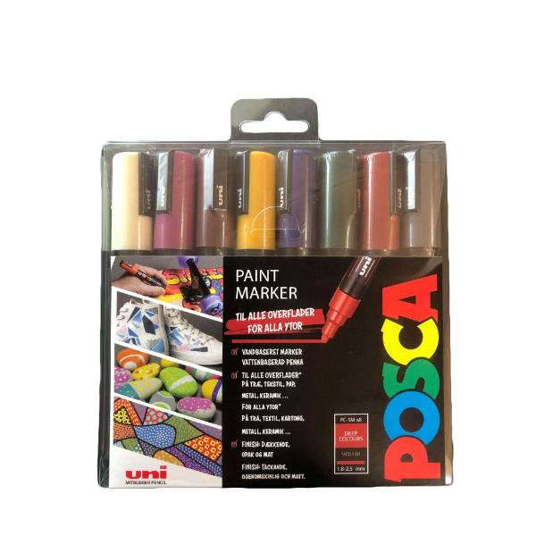 POSCA PC-5M set Corner PC-5M 8ASS NEW C-21