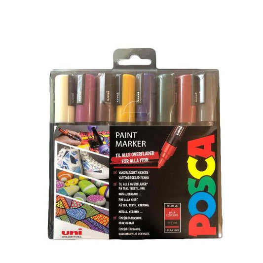 POSCA PC-5M set Corner PC-5M 8ASS NEW C-21