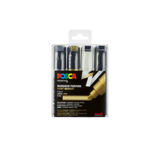 POSCA PC-8K Corner set – 4ASS G-S-S-H