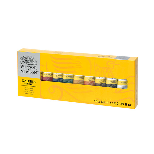 Winsor & Newton Galeria Akrylfärgset 10×60 ml