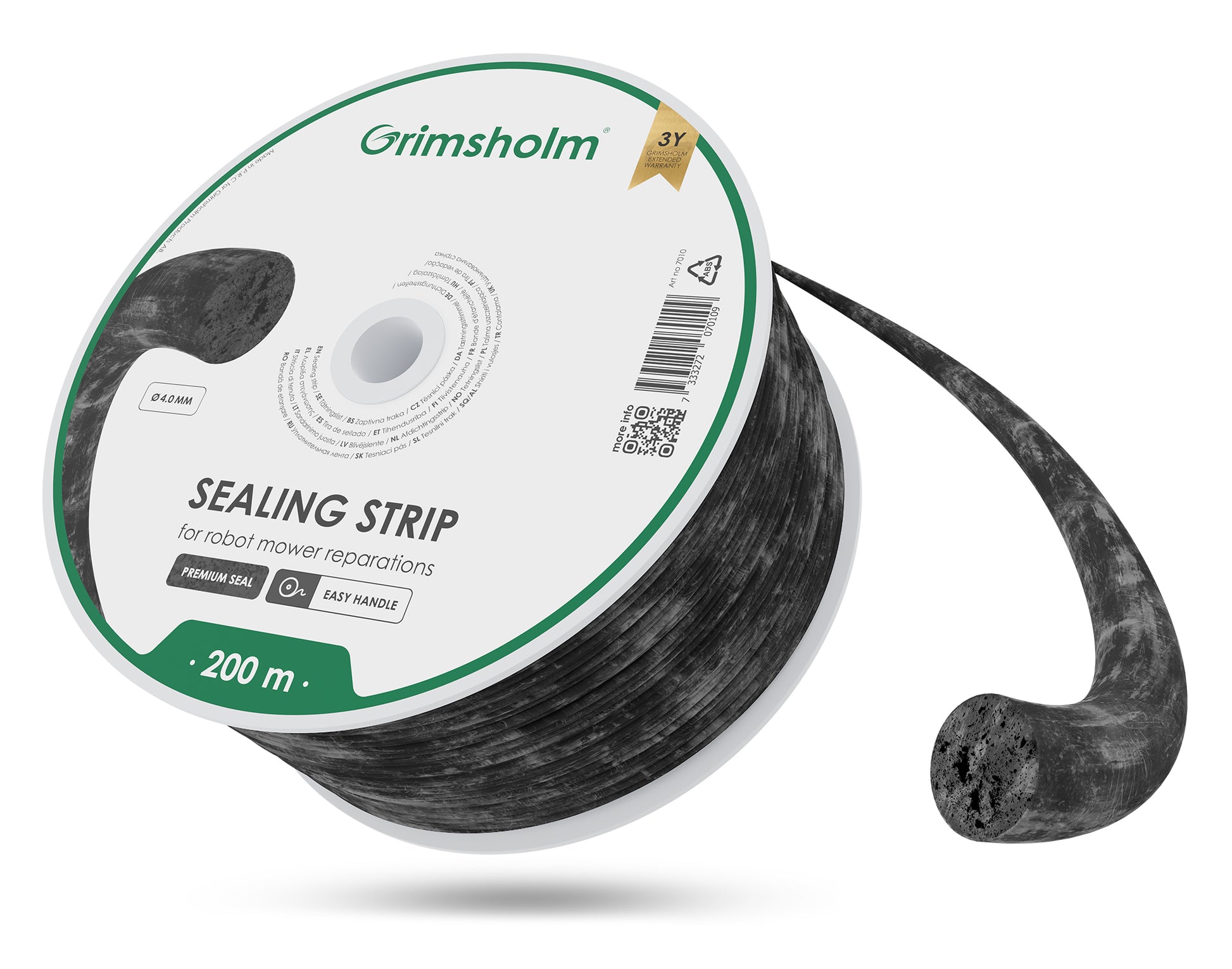 Tätningslist för robotgräsklippare 4.0 mm, 200 m