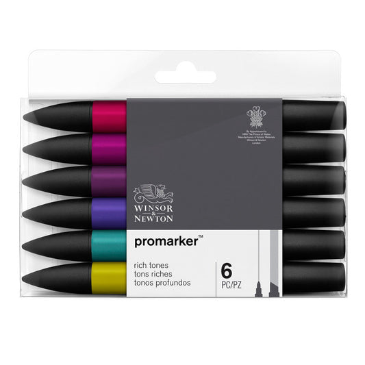 ProMarker set Winsor & Newton 6 Rich tones 0290026