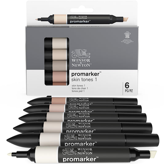 ProMarker set Winsor & Newton 6 Skin tones set 1 0290029