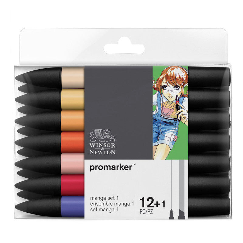 ProMarker set Winsor & Newton 12+ 1 Manga expansionspack 1 0290051