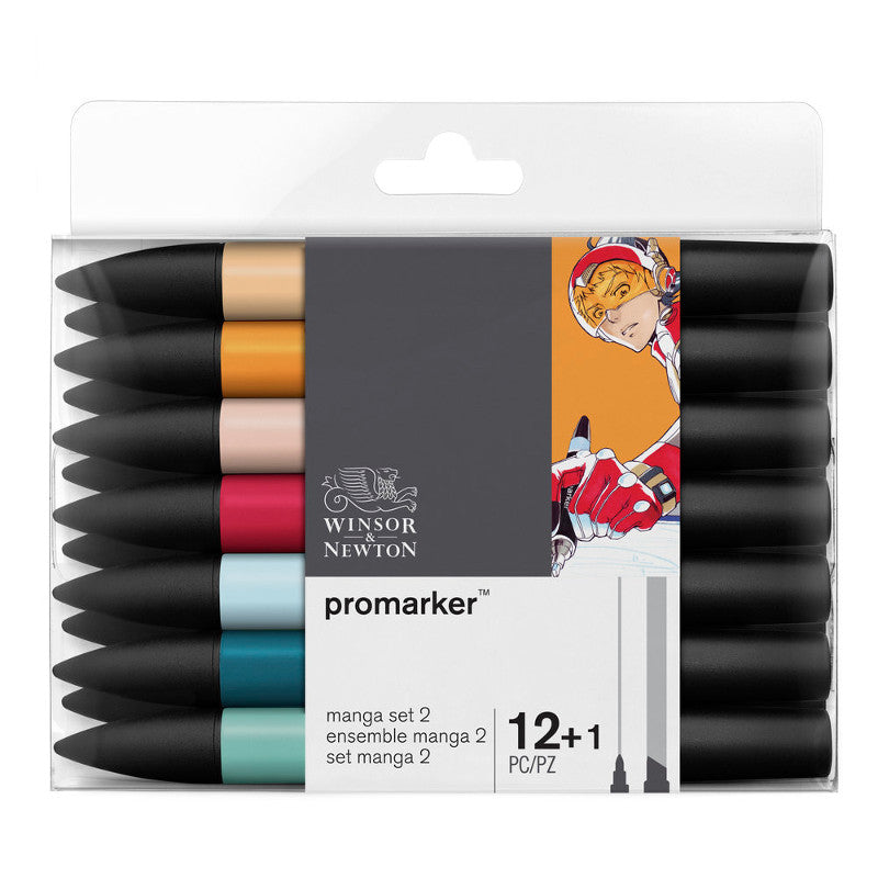 ProMarker set Winsor & Newton 12+ 1 Manga expansionspack 2 0290052