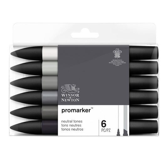 ProMarker set Winsor & Newton 6 Neutral tones