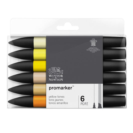 ProMarker set Winsor & Newton Yellow tones set 6