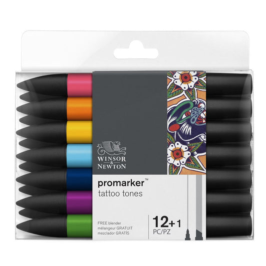 ProMarker set Winsor & Newton 12+1 Tattoo tones