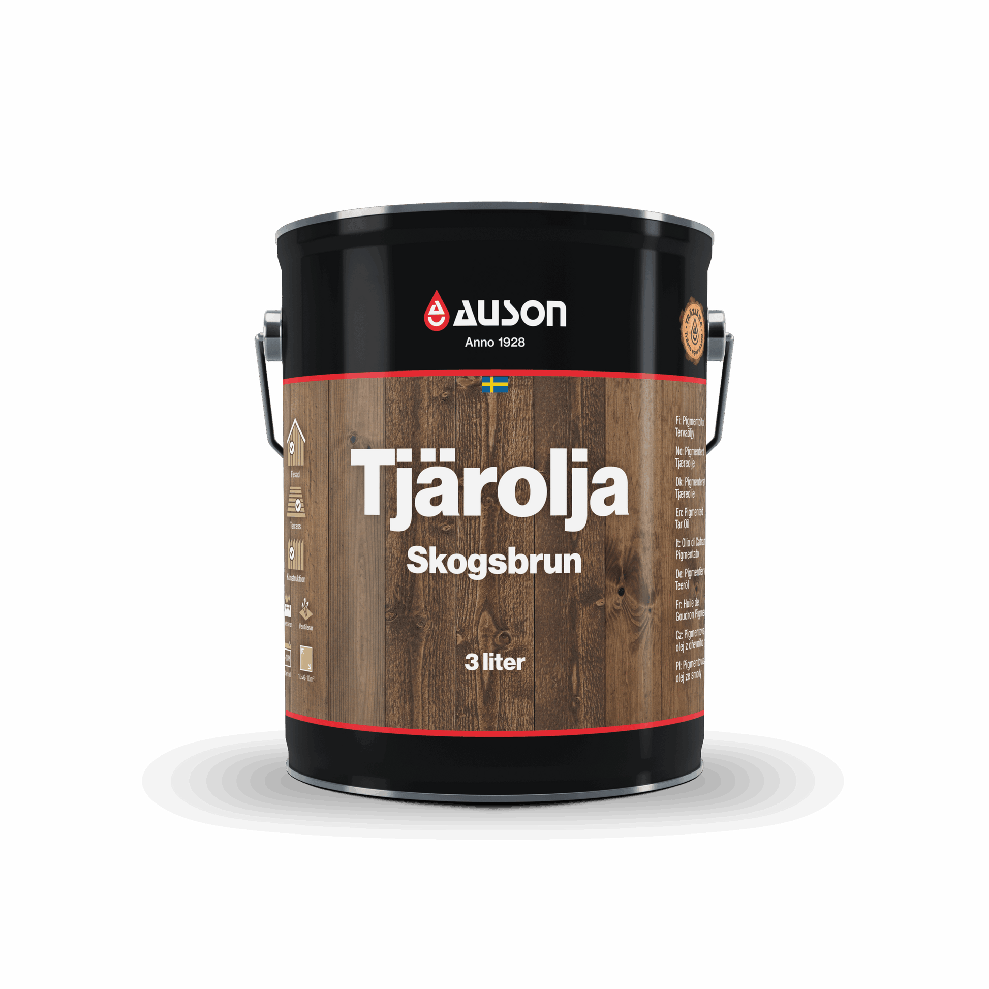 Auson Tjärolja Skogsbrun pigmenterad
