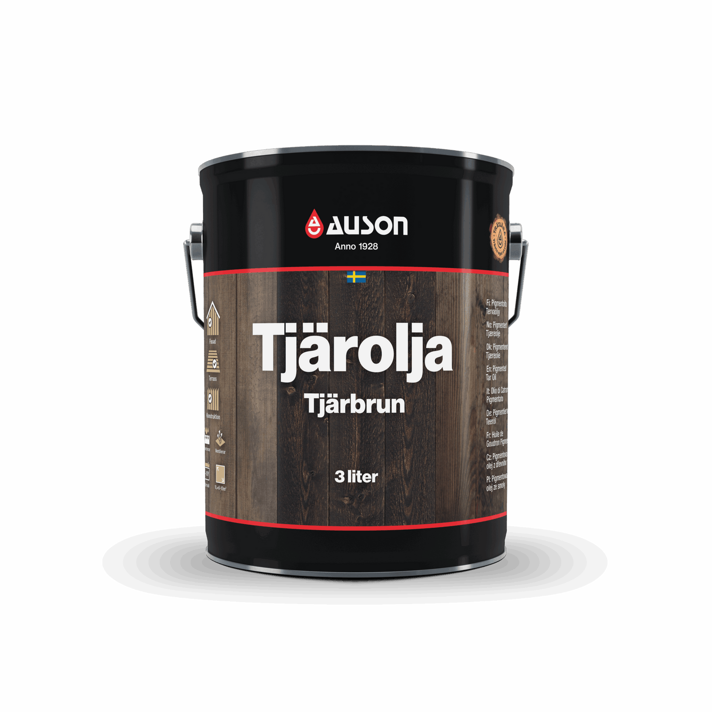 Auson Tjärolja Tjärbrun pigmenterad