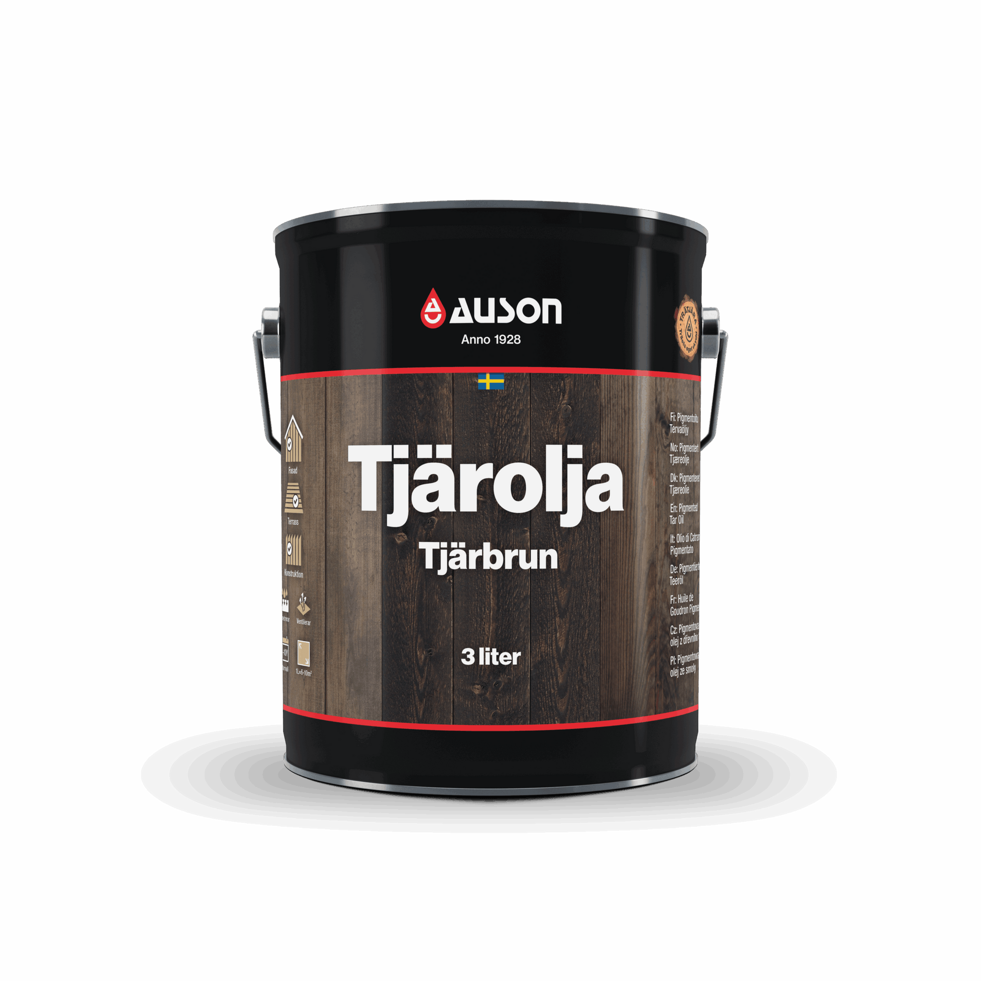 Auson Tjärolja Tjärbrun pigmenterad