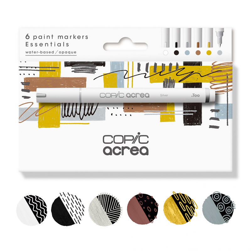 Copic Acrea 6 Colors Set Essentials