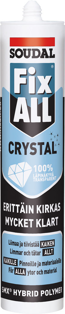 Soudal Fix ALL Crystal glasklart 290 ml