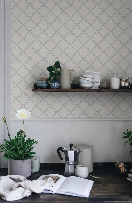 Sandberg Trellis, Misty Blue - S10303