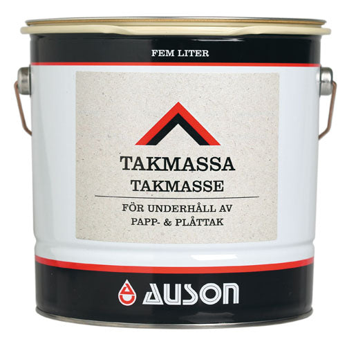 Auson Takmassa svart gummiförstärkt asfaltmassa