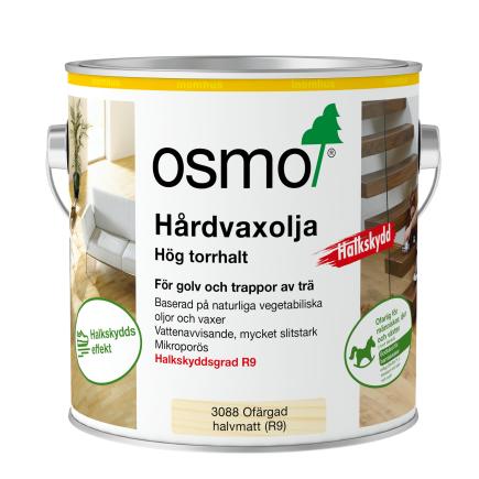 Osmo Hårdvaxolja med halkskydd 3088 OFÄRGAD R9